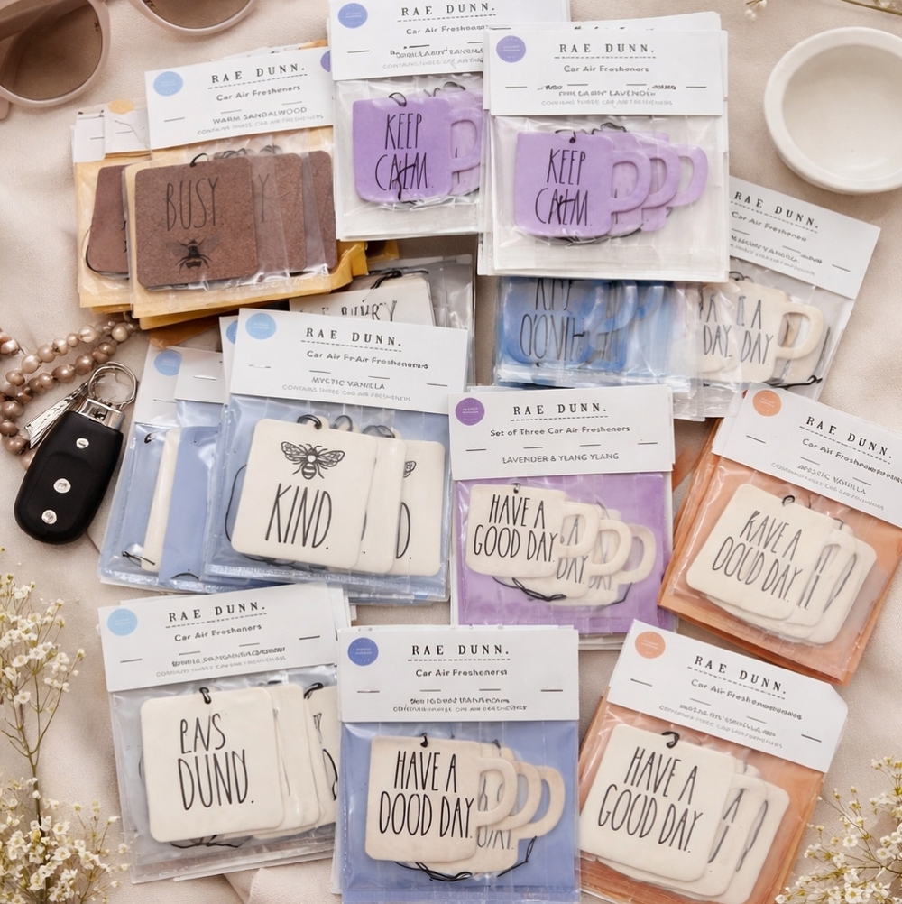 RAE DUNN Car Air Freshener Bundle – 30 Total (10 Packs of 3) 🚗✨ - Picture 2 of 2